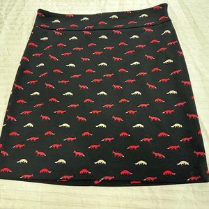 ❄️ VIVIENNE VIVIENNE TAM FOX PRINT SKIRT SIZE 10 ❄️